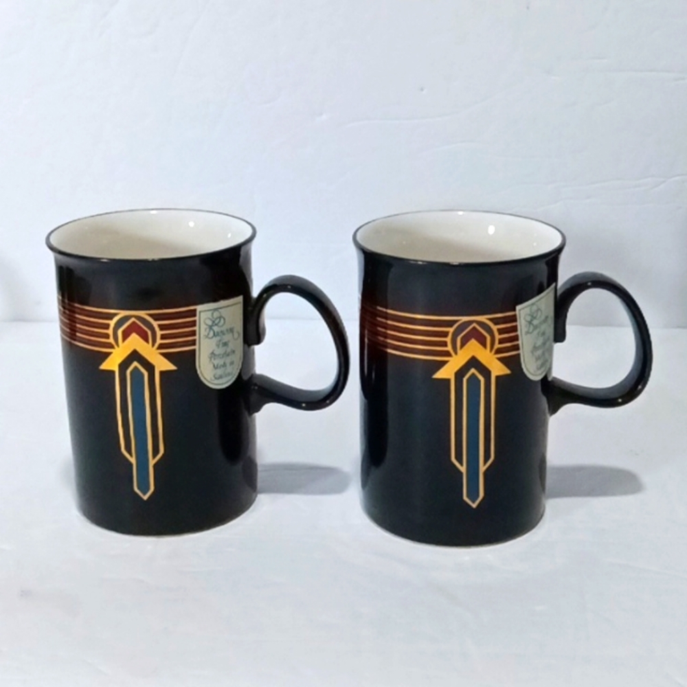 LUXOR Philip Landamore Design Porcelain Dunoon‎ Ceramics Scotland Set of 6